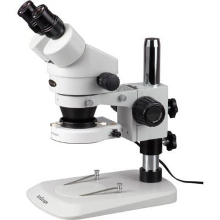 UNITED SCOPE LLC. AmScope SM-1BNY-80S 7X-90X Stereo Zoom Inspection Microscope with 80-LED Ring Light SM-1BNY-80S
